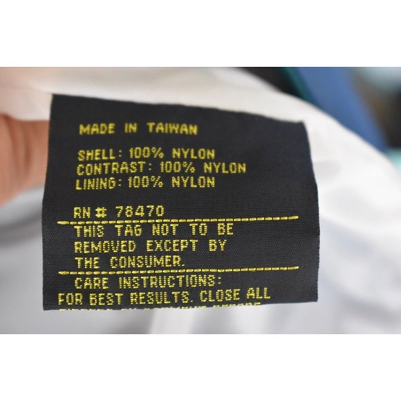 Men's Vintage Field & Stream Blue Zip up Windbreaker Zipped Hood XL - Picture 7 of 9